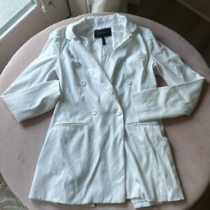 BCBG White Blazer Dress XS